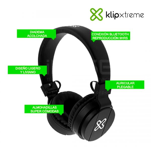 Auricular Klip Xtreme - KHS-620BK - Headset micrófono integrado