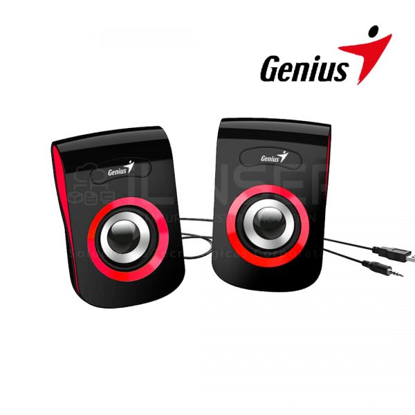 Parlantes Genius SP-Q180 USB Rojo