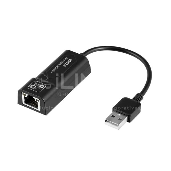 Adaptador Argom USB2.0 a RJ45 100Mbps 15cm