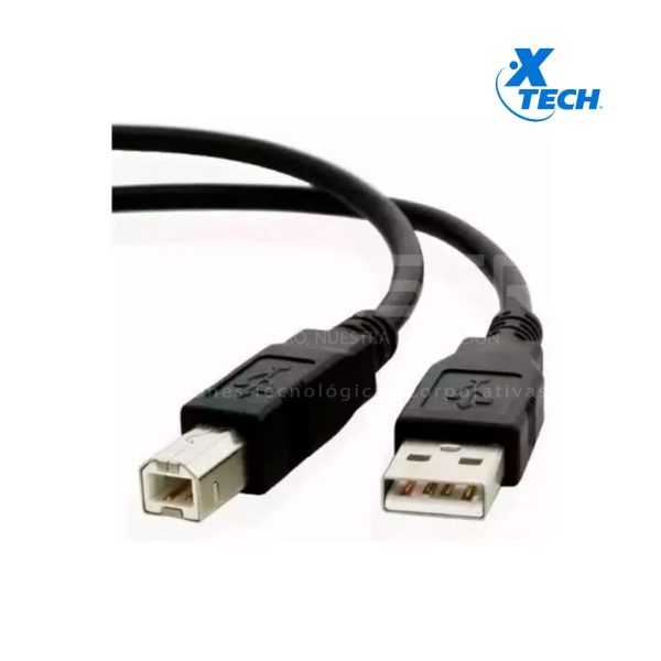 Cable para impresora USB 2.0 A-macho a B-macho 1.8m XTC-307