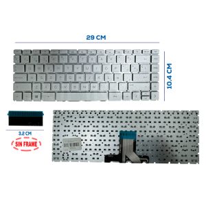 Teclado HP 14-DA CK SILVER SP (46)