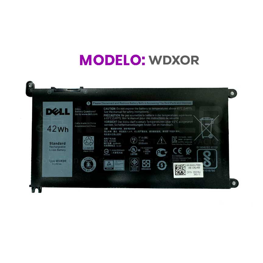 Batería HP WDX0R Interna Original