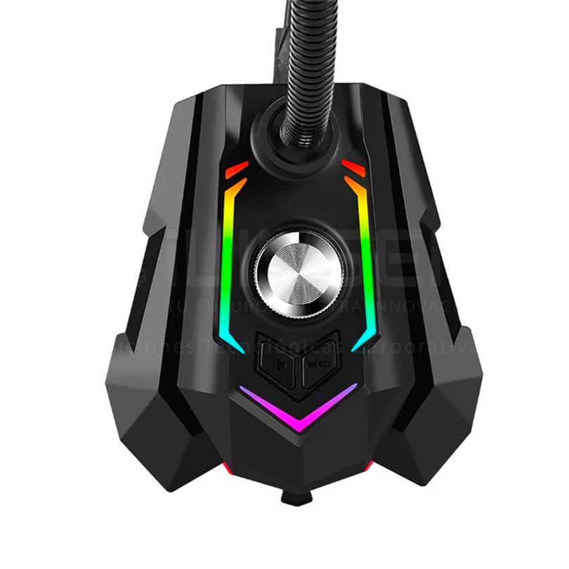 Micrófono omnidireccional Marvo MIC-05 RGB 1 puerto USB 1 puerto Jack 3.5mm - Imagen 3