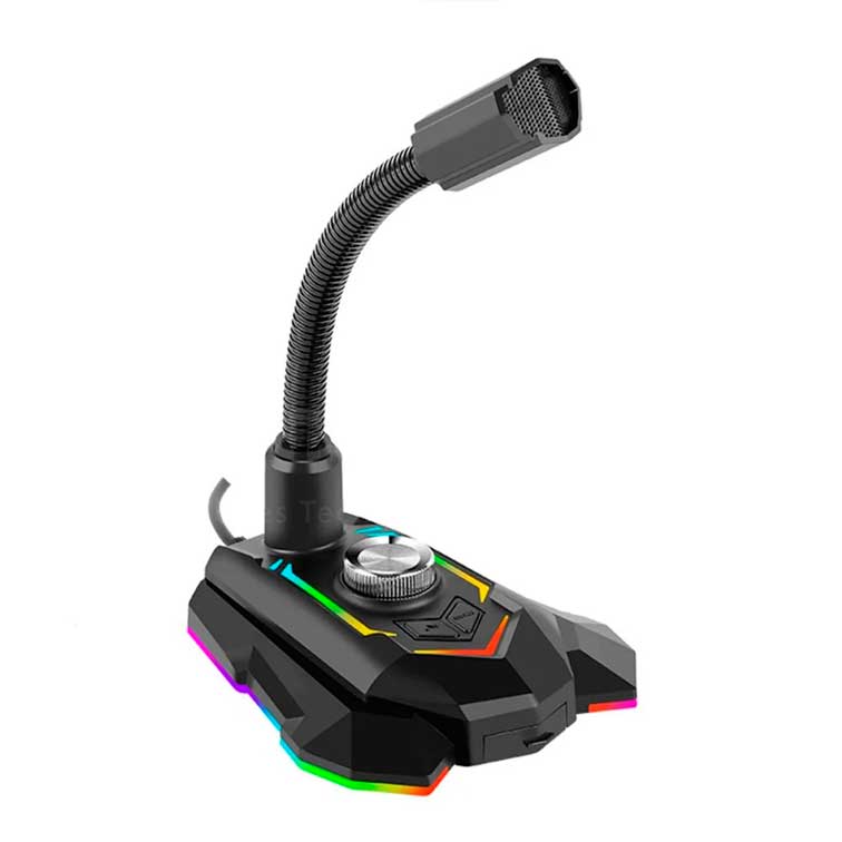 Micrófono omnidireccional Marvo MIC-05 RGB 1 puerto USB 1 puerto Jack 3.5mm