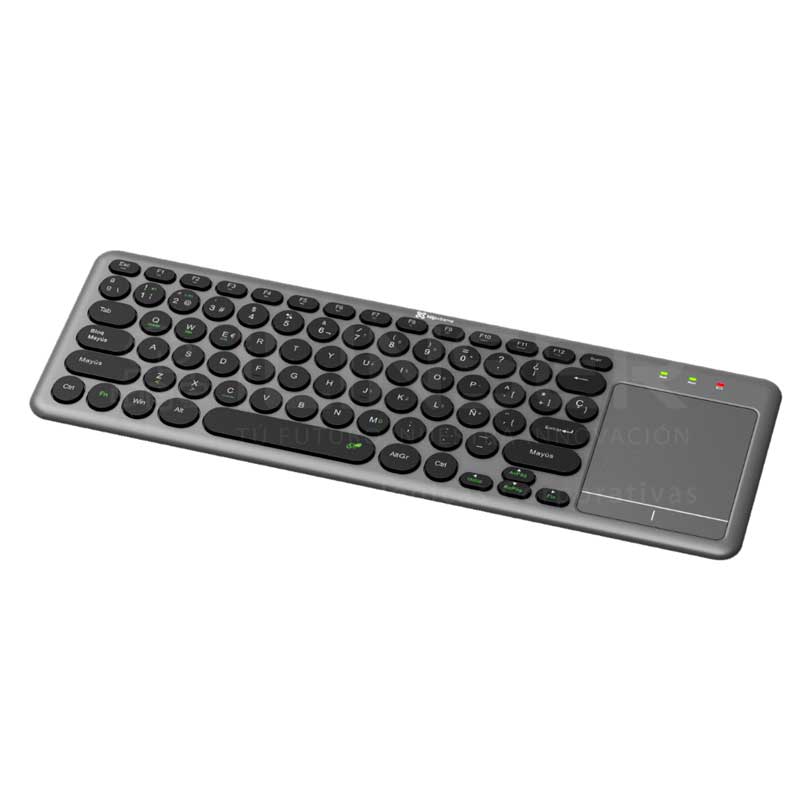 Teclado Klipxtreme inalámbrico 2.4GHz y bluetooth 5.0 con touchpad