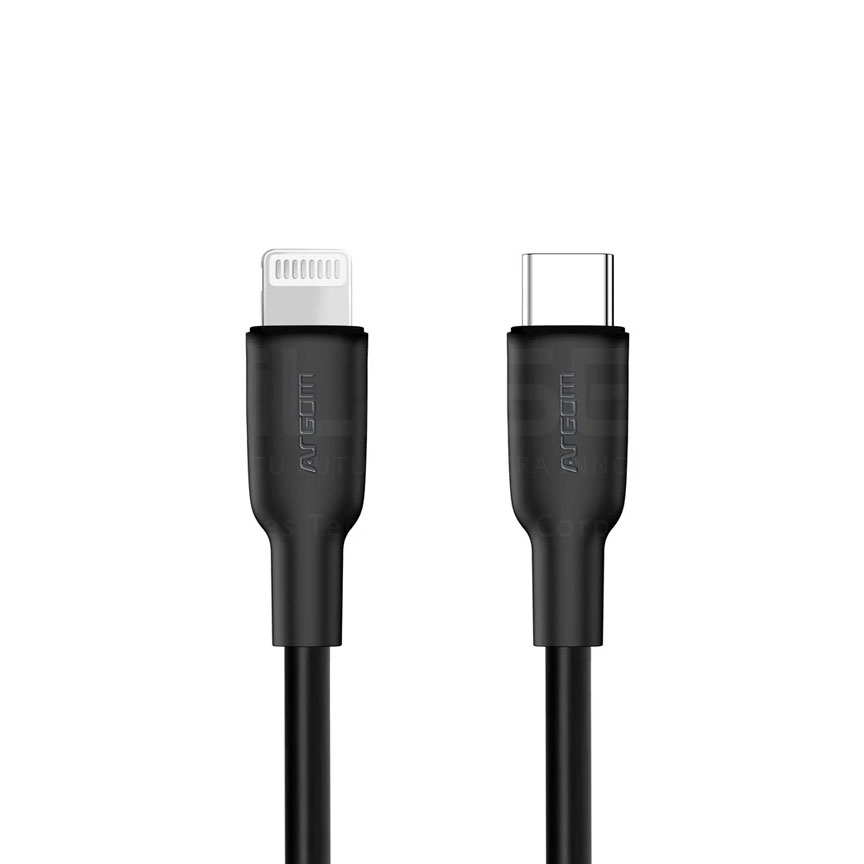 Cable USB Tipo C a Lightning 1.8m 30W/3.3A Argom Dura Flex
